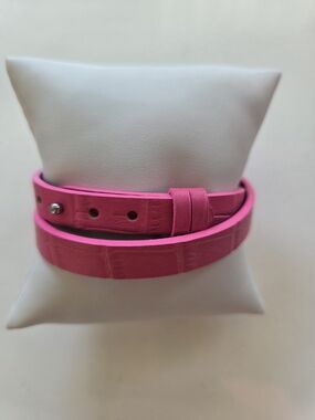 KEEP Collective Hot Pink Double Wrap Leather Bracelet
